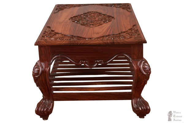 Handmade Wooden Center Table/Teapoy