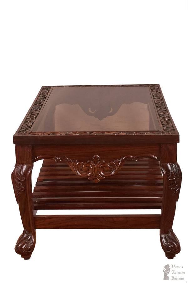 Handmade Wooden Table/Teapoy VTI HERITAGE