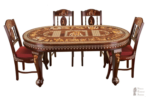 Handmade Wooden Dining Table Set