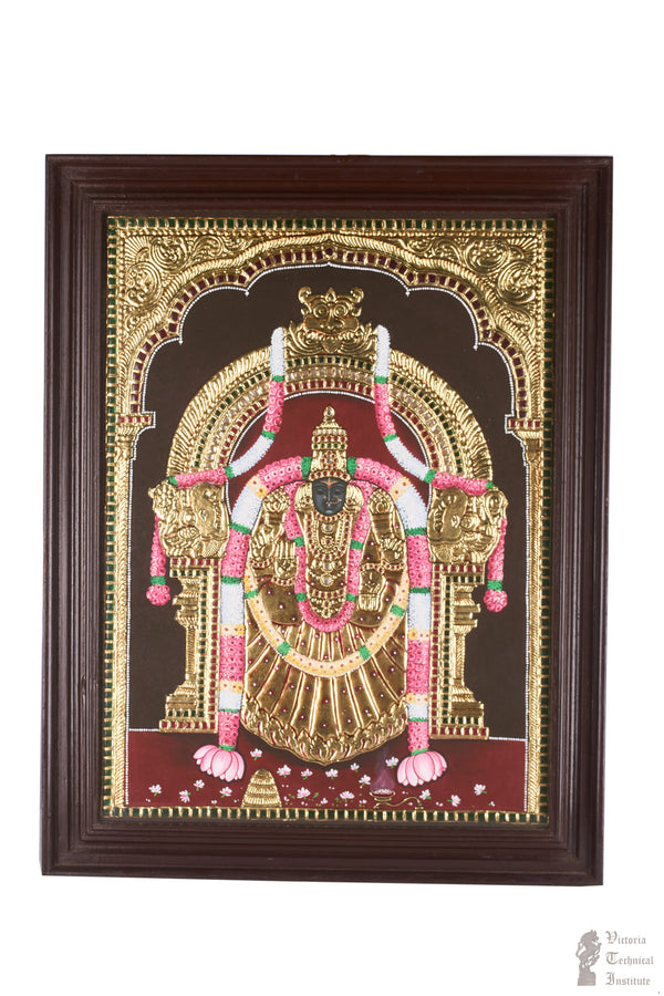 Handmade Goddess PadmavathiThayar Tanjore Painting