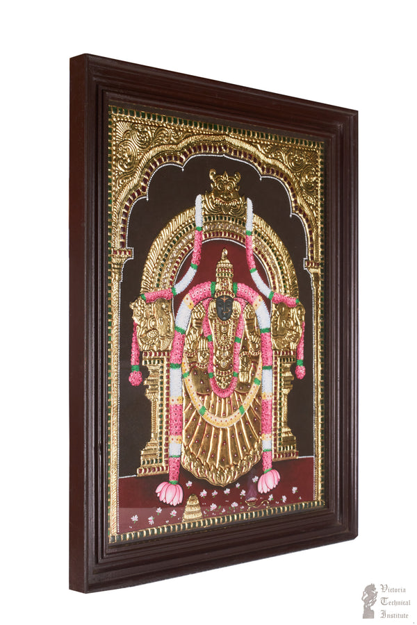 Handmade Goddess PadmavathiThayar Tanjore Painting