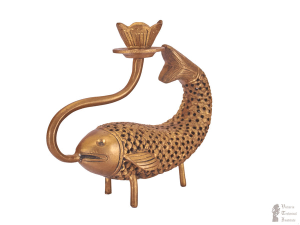 Brass Fish Candle Stand Holder