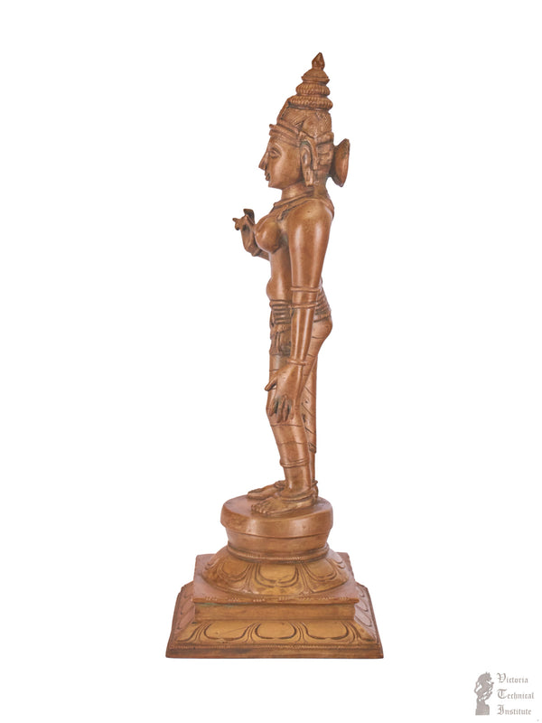 Bronze Standing Goddess Parvathi Statue