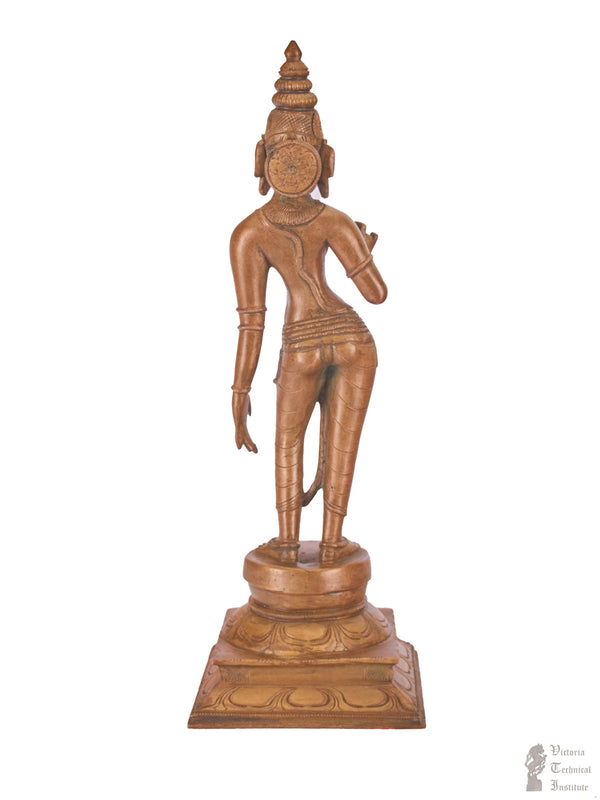 Bronze Standing Goddess Parvathi Statue