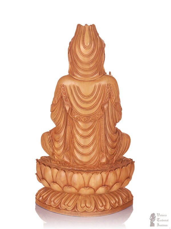 Handmade Sandal Wood Buddha Statue