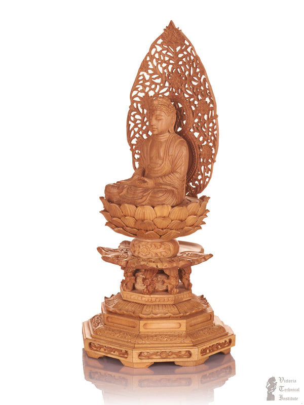 Handmade Wooden Buddha Statue