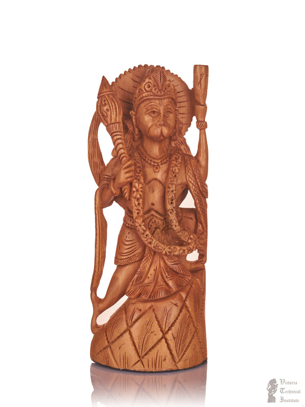 Handmade Sandal Wood Lord Hanuman Statue