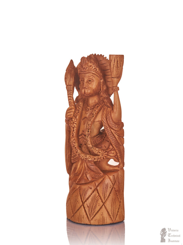 Handmade Sandal Wood Lord Hanuman Statue