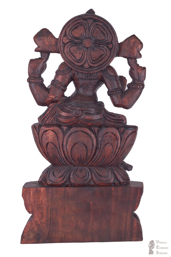 Handmade Wooden Lakshmi Statue