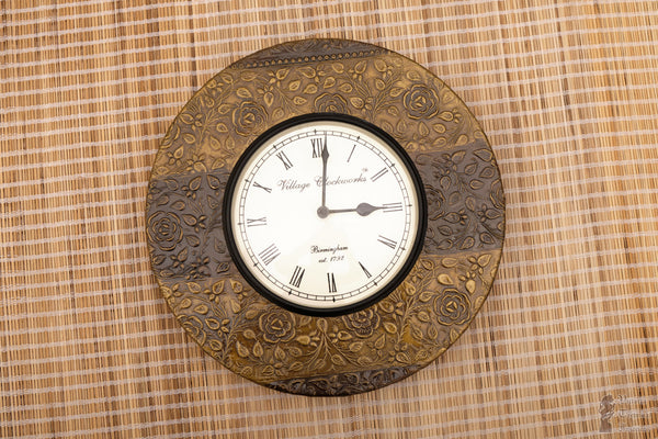 Handcrafted Wooden Vintage Wall Clock