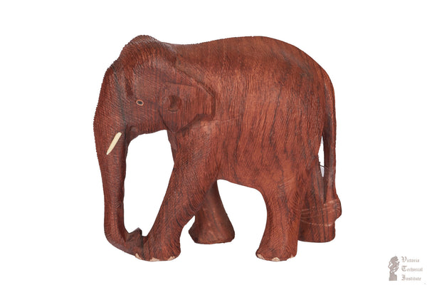 Hand Carved Rose Wood Skin Elephant