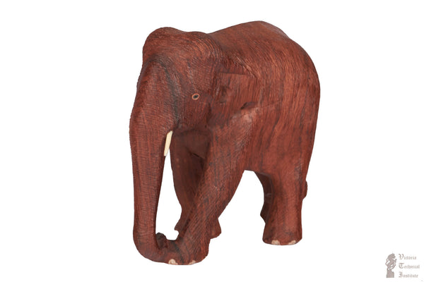 Hand Carved Rose Wood Skin Elephant