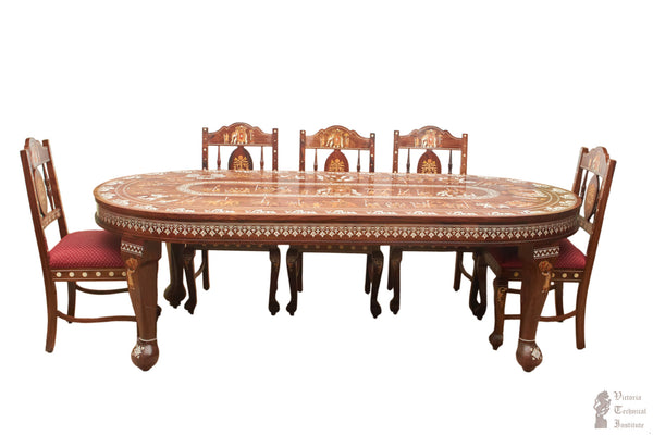 Handmade Wooden Dining Table Set