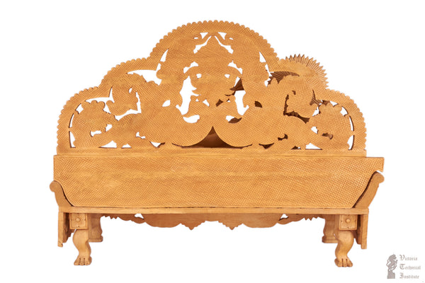 Handmade Wooden Sleeping Ganesha Statue