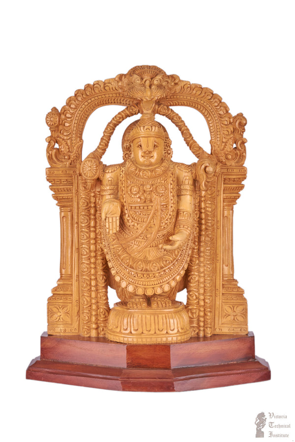 Handmade Wooden Perumal/Balaji Statue