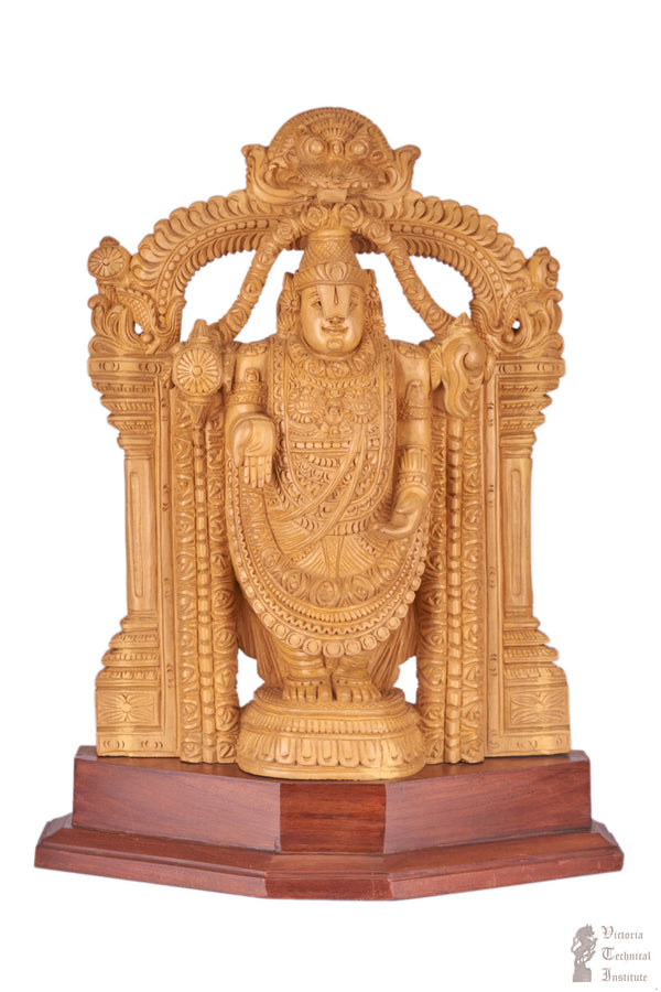 Handmade Wooden Perumal/Balaji Statue
