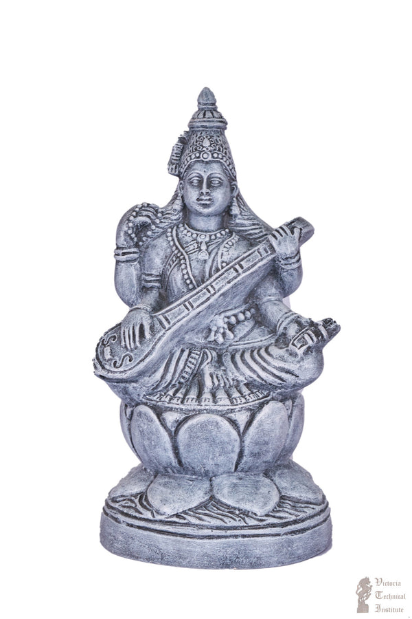 Handmade Papermache  Saraswathi Statue