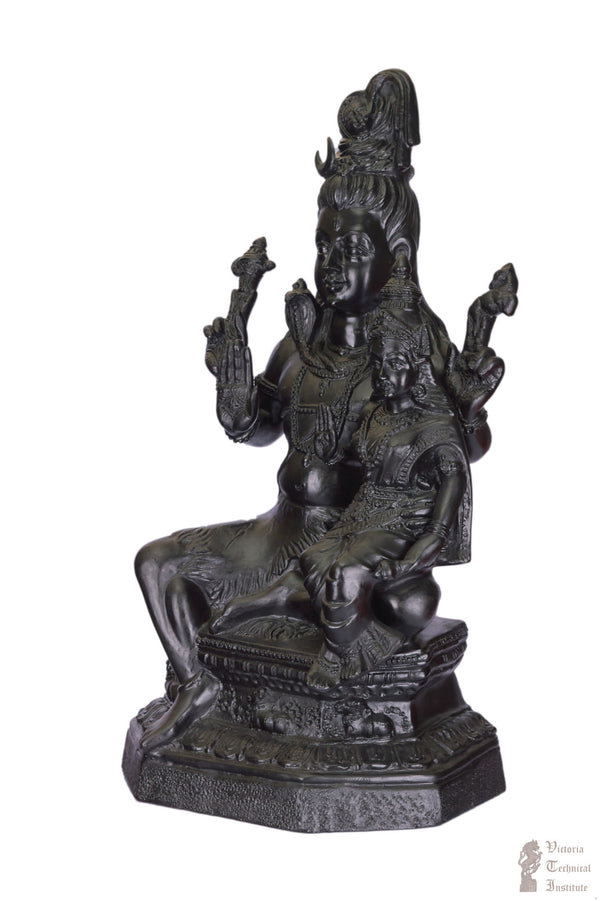 Handmade Paper Mache Shiva & Parvathi Golu Doll