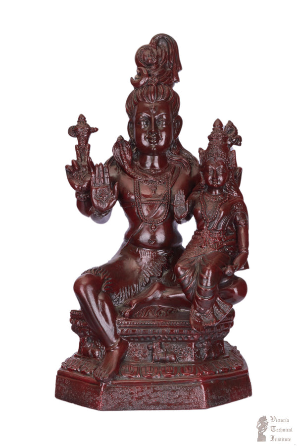 Handmade Paper Mache Shiva & Parvathi Golu Doll