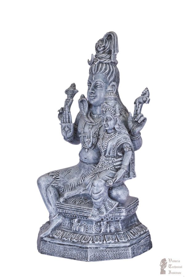 Handmade Paper Mache Shiva & Parvathi Golu Doll