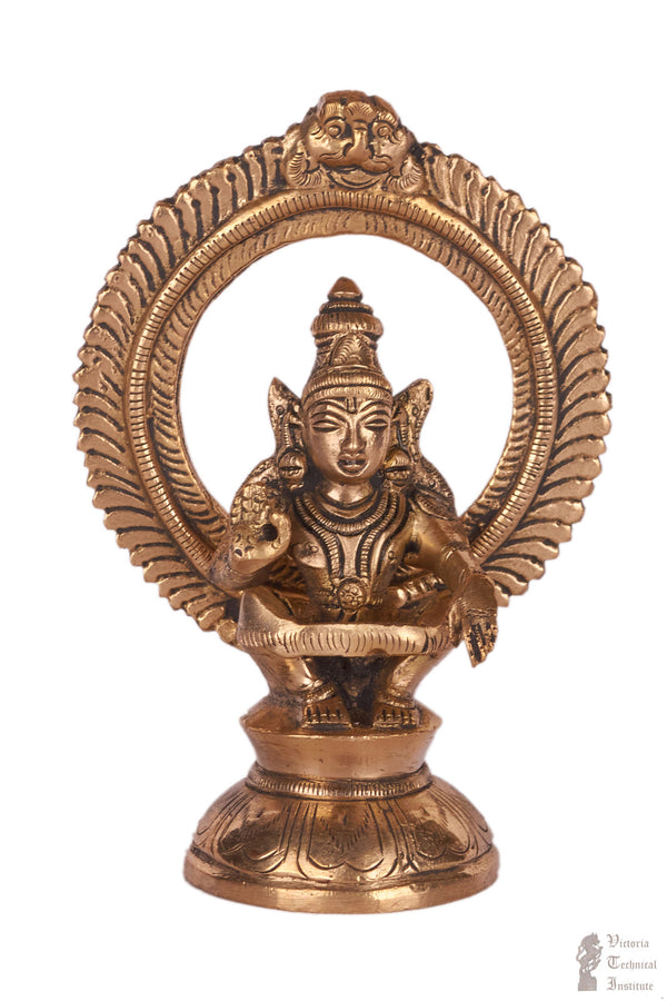 Brass Lord Ayyappan Statue