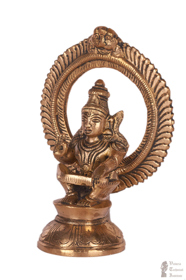 Brass Lord Ayyappan Statue