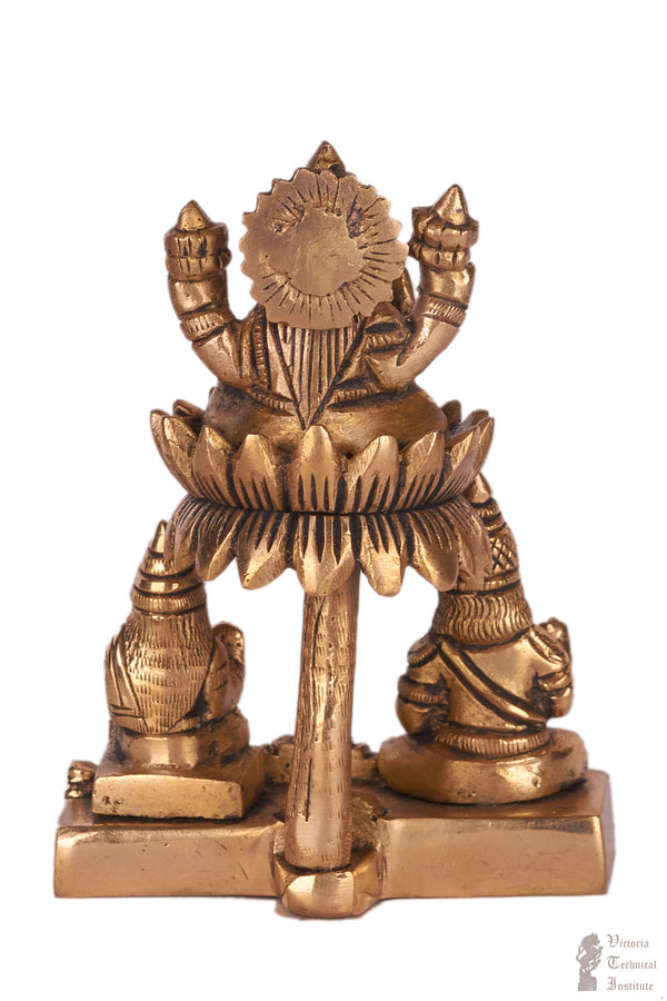 Brass Kubera Lakshmi Statue