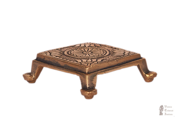 Brass Pooja Stand With Antique Design