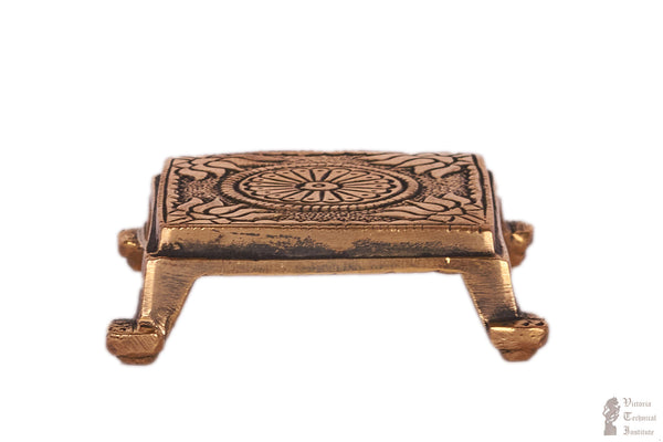 Brass Pooja Stand With Antique Design