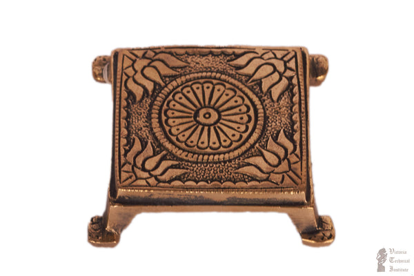 Brass Pooja Stand With Antique Design