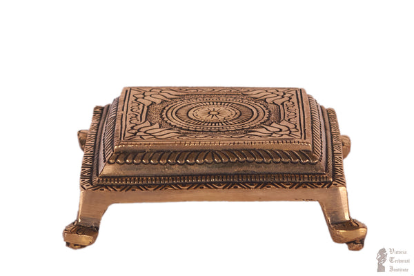 Brass Pooja Stand With Antique Design