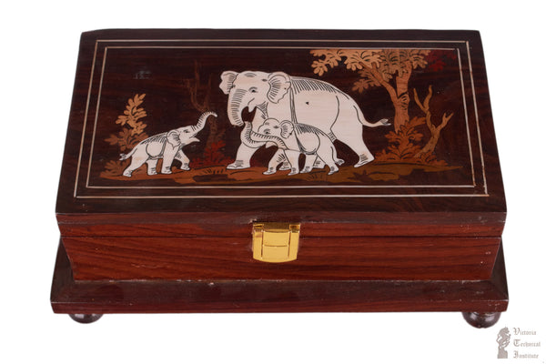 Handmade Wooden Inlaid Jewel Box