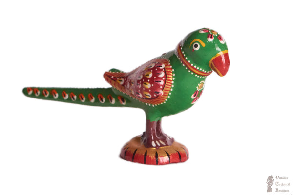 Handmade Meenakari Design Metal Parrot