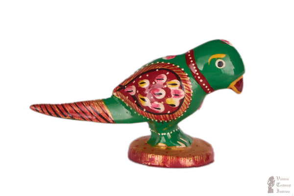 Handmade Meenakari Design Metal Parrot