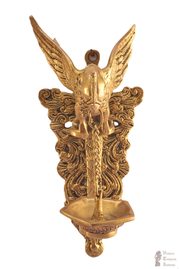 Brass Parrot Design Oil Lamp/Diya