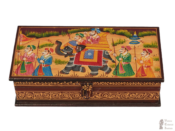 Handmade Wooden Painted  Box 8