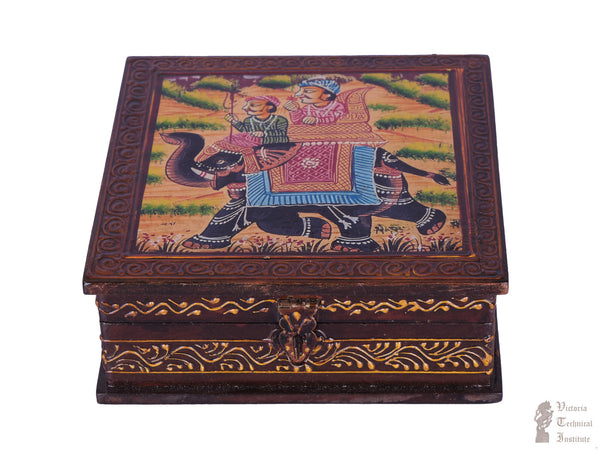 Handmade Wooden Painted Box