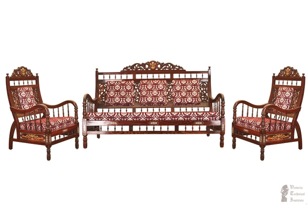 Handmade Wooden Sofa Set