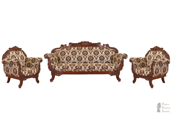 Handmade Wooden Majestic Sofa Set